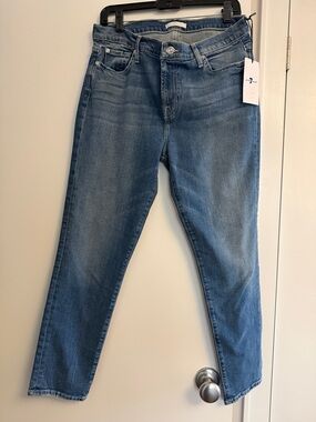 7 For All Mankind Roxanne ankle Women's Blue Skinny Jeans size 32